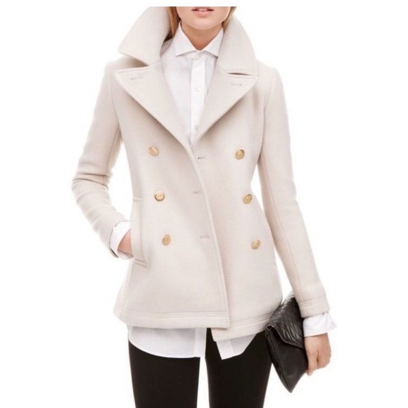 J Crew Stadium Cloth by Nello Gori Pea Coat - Picture 9 of 9